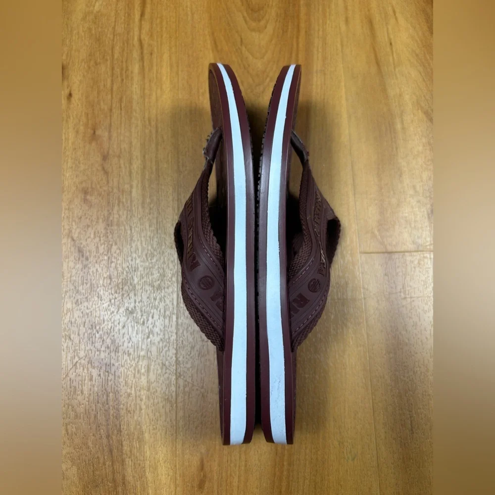 Rhea Men's Casual Wine color Flip-Flops Vepo Sandals‎ Burgundy Size 8